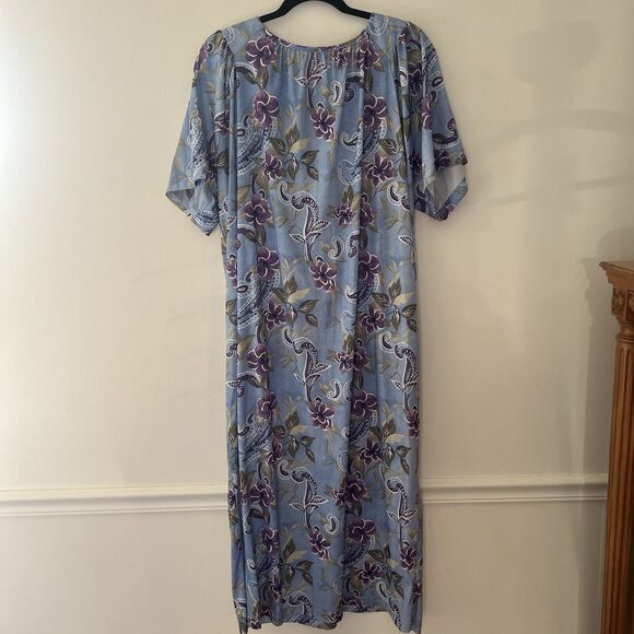 Vintage Caroll‎ Reed Mumu Nightgown Floral Long Size XL - Picture 8 of 8